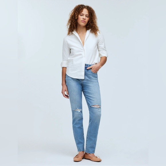 Madewell Denim - MADEWELL Perfect Vintage Ripped Jeans - Petite